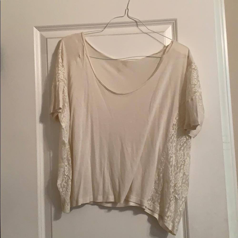 Ivory short sleeve top